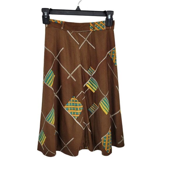 Vtg 70's Girls Skirt Sally Nightmare Before Christmas Holly Hobby Brown Sz 8 - Picture 5 of 10